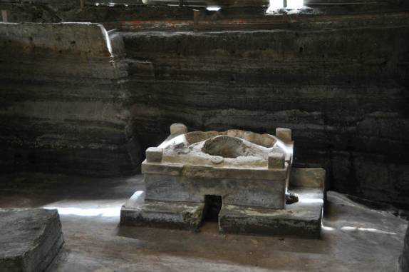 O temascal (sauna) da aldeia maya soterrada por cinzas vulcânicas de Joya de Cerén, em El Salvador
